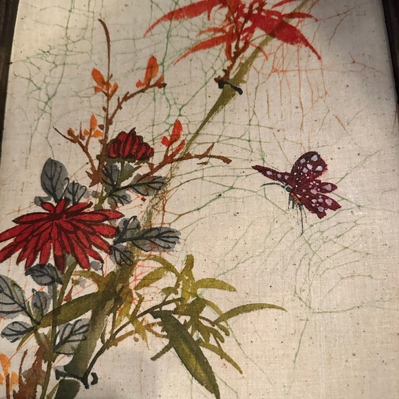 Butterfly linen print - Picture 4 of 8